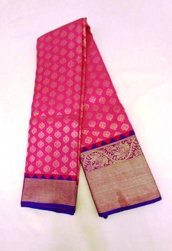ARNI SILK HALF FINE ZARI SAREE WITH BLOUSE