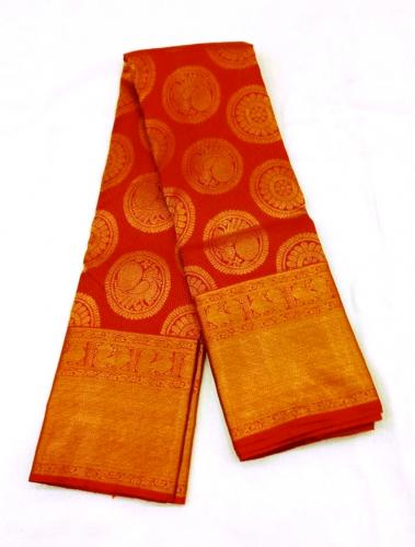 ARNI SILK HALF FINE ZARI SAREE WITH BLOUSE