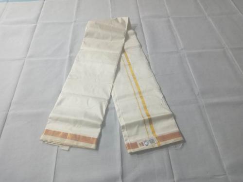 PURE SILK AND HF ZARI DHOTHY