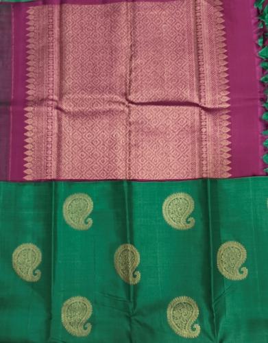 ARNI SILK HALF FINE ZARI SAREE WITH BLOUSE