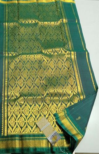 THIRUBHUVANAM HF ZARI SILK SAREE 550 MTS