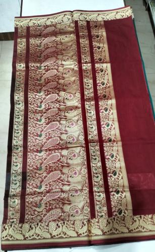 PMK BUMBERG COT SAREES WITH BLOUSE