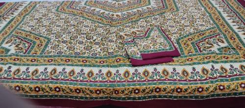 BEDSHEET JAIPUR PRINTED 90X108 2 PILLOW COVER
