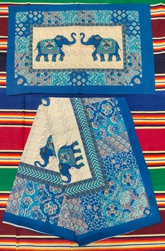 BEDSHEET JAIPUR PRINTED 50X90 1 PILLOW COVER
