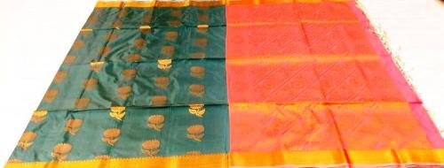 PL Polyester Big Butta Softee saree Jacquard