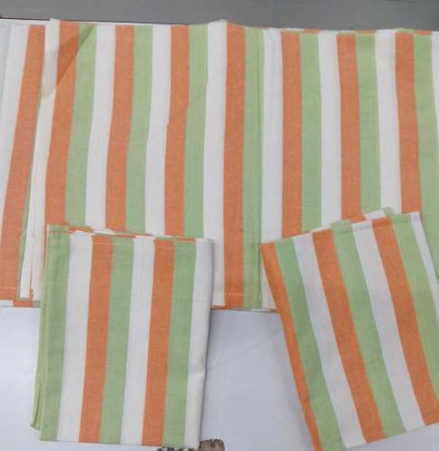 BEDSHEET STRIPE 90X108 2 PILLOW COVER