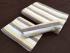 BEDSHEET STRIPE 72X100 2 PILLOW COVER