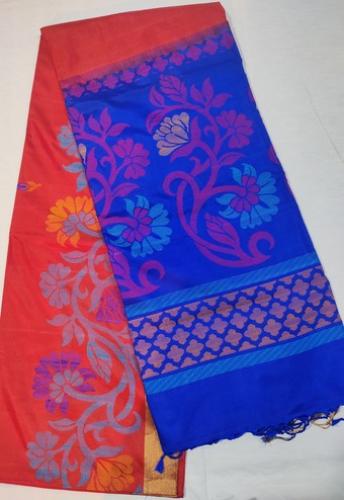 SOFT SILK SAREE WITH BLOUSE
