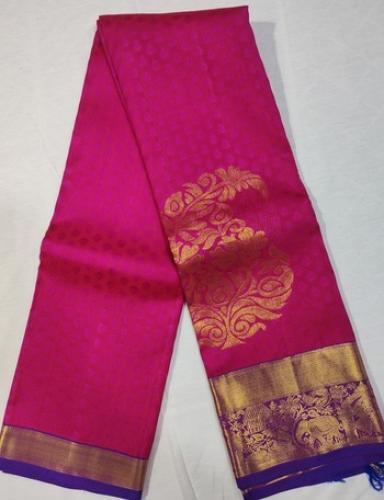 ARNI SILK HALF FINE ZARI SAREE WITH BLOUSE
