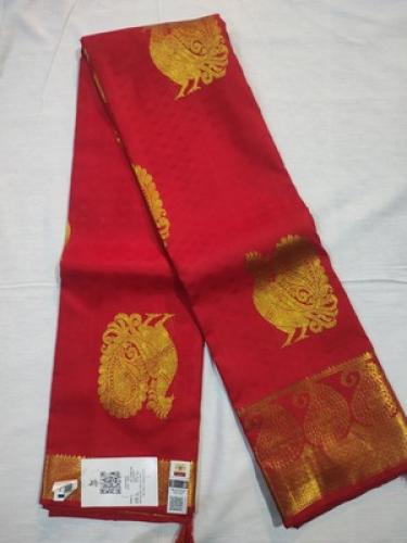 ARNI SILK HALF FINE ZARI SAREE WITH BLOUSE