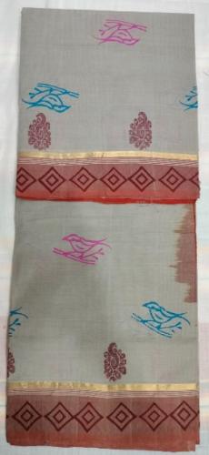 SALEM BLOCK PRINT COTTON SAREES