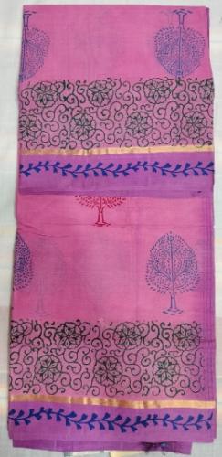 SALEM BLOCK PRINT COTTON SAREES