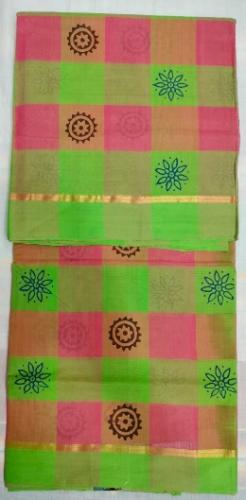 SALEM BLOCK PRINT COTTON SAREES