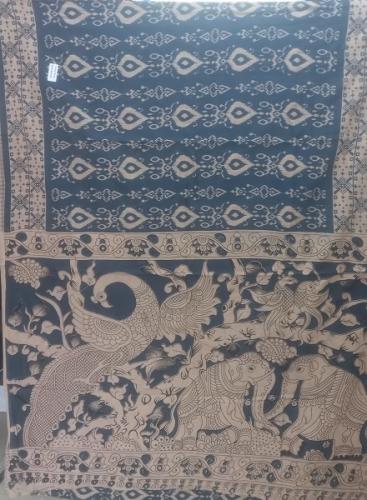 KALAMKARI PRINTED COTTON SAREE