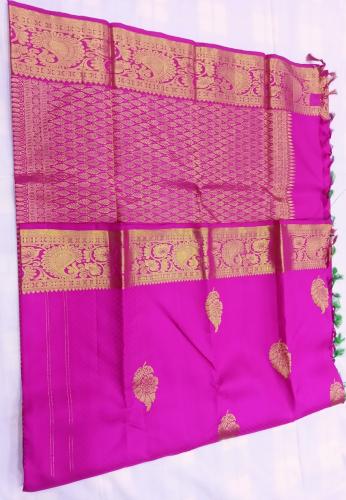 ARNI SILK HALF FINE ZARI SAREE WITH BLOUSE