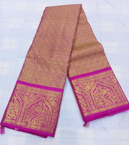 ARNI SILK HALF FINE ZARI SAREE WITH BLOUSE