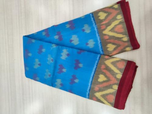 COTTON SAREES MADURAI OUTSTANDING IKAT TIE AND DYEi