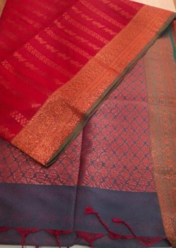 PL Polyester Big Butta Softee saree Jacquard
