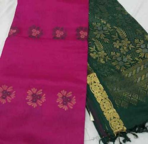SOFT SILK SAREE WITH BLOUSE