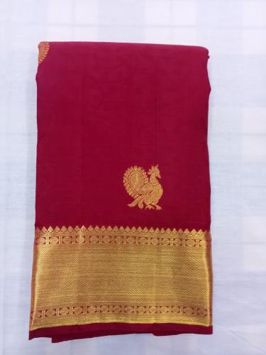 ARNI SILK HALF FINE ZARI SAREE WITH BLOUSE