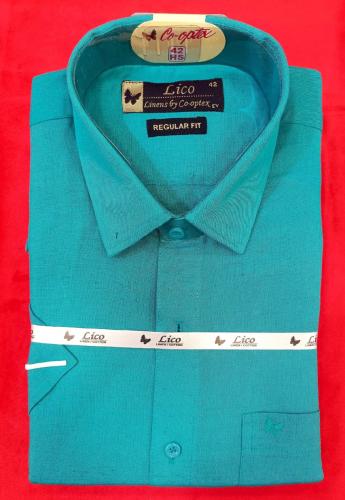 PL COTTONX LINEN DYED READYMADE SHIRT 42 HS