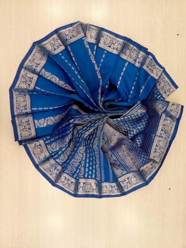THIRUBHUVANAM HF ZARI SILK SAREE 550 MTS